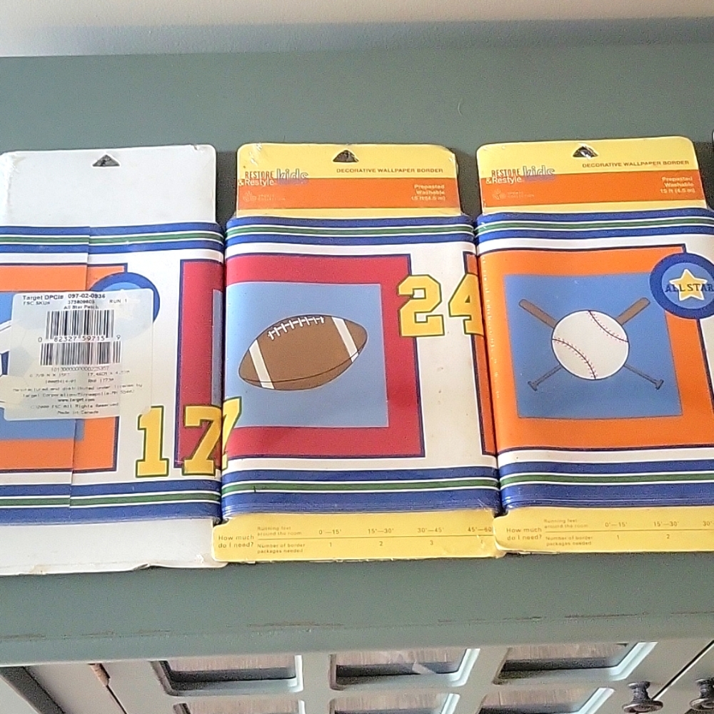 Target Restore & Restyle kids sports collection decorative wall boarder